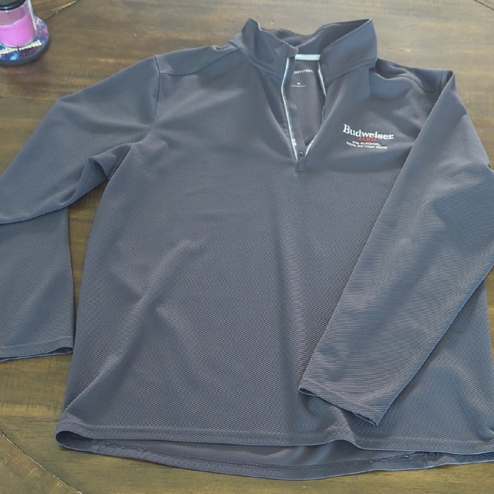 Budweiser Zero Charcoal Quarter-Zip Top